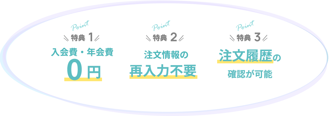 新規会員登録特典